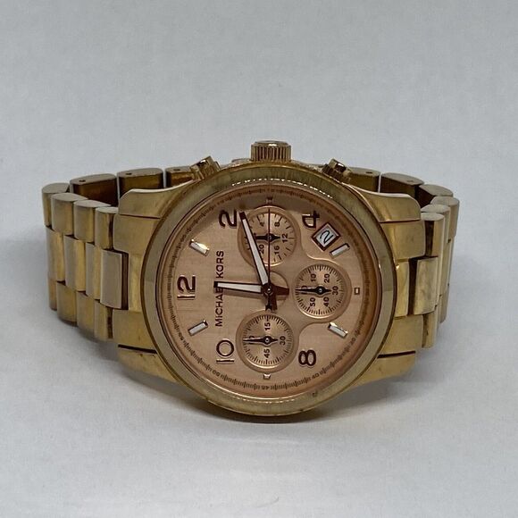 Michael Kors Runway MK5128 Womens Stainless Steel Analog Dial Quartz Watch MP751 - Picture 7 of 12